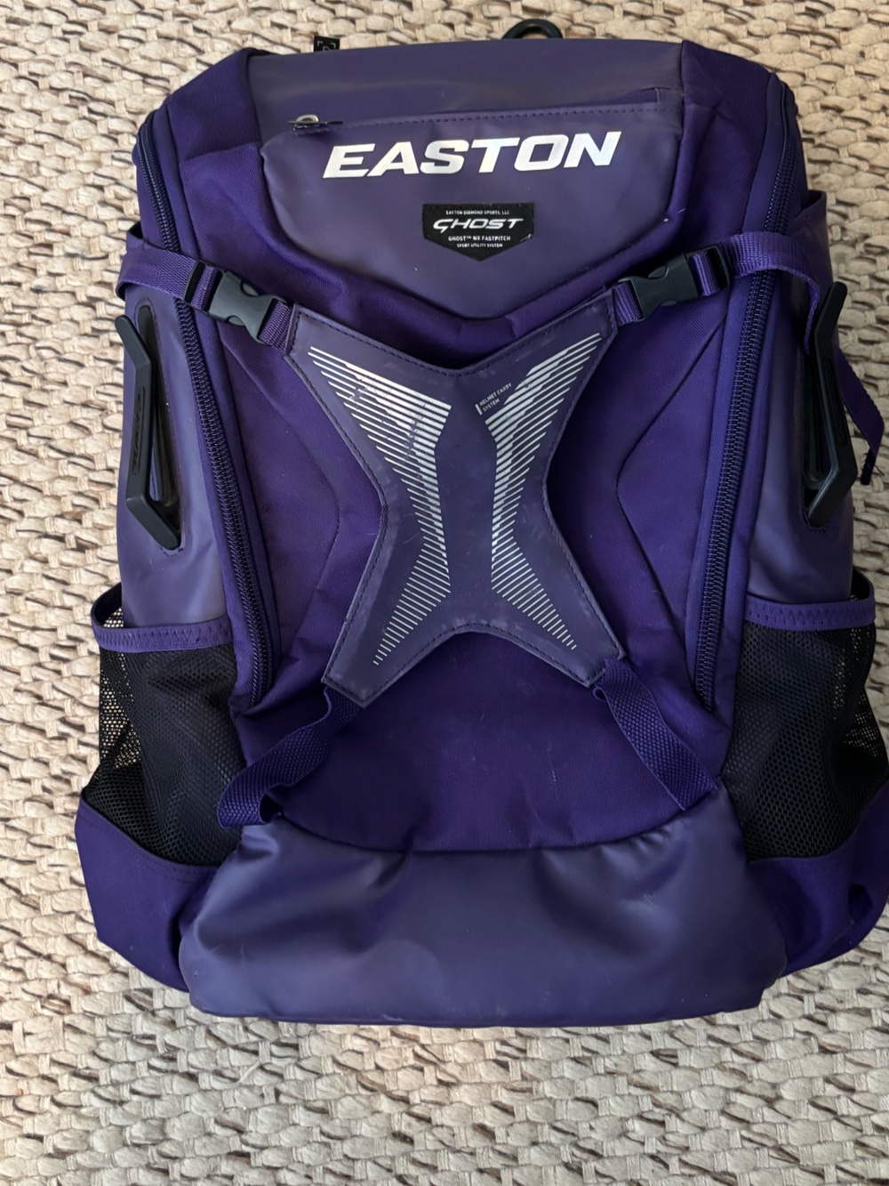 Easton Purple Backpack with White Logo